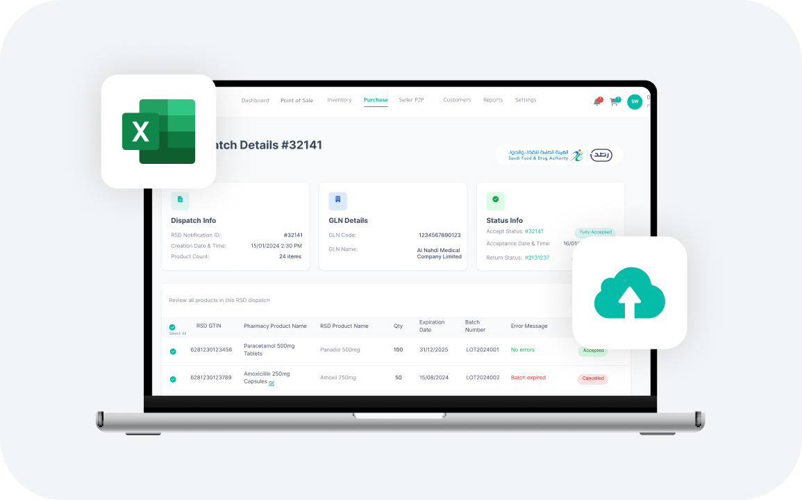 Upload an Excel sheet